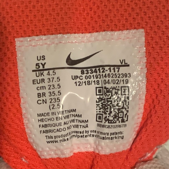 👟 NIKE AIR MAX 90 LTR WHITE CRIMSON GS YOUTH RUNNING SHOES 👟 - Picture 6 of 7